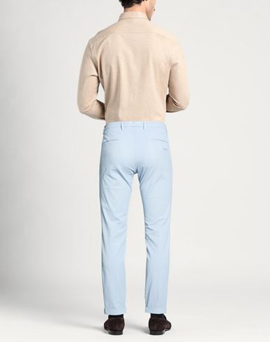 Man Pants Light blue Size 33 Cotton, Elastane