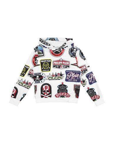 Kid Boy Sweatshirt White Size 10 Cotton, Elastane
