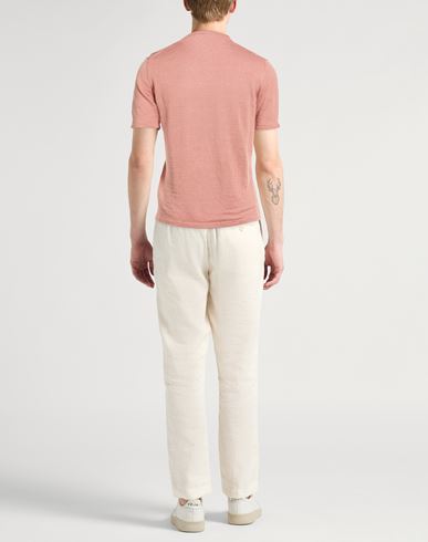 Man Sweater Pink Size 38 Linen