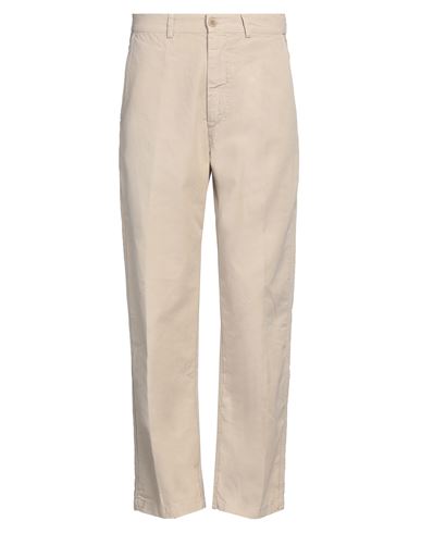 Man Pants Beige Size 32 Cotton, Linen