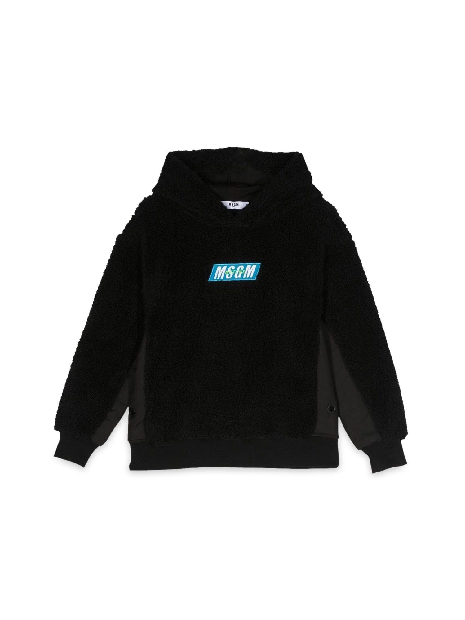 Teddy bear+nylon hoodie