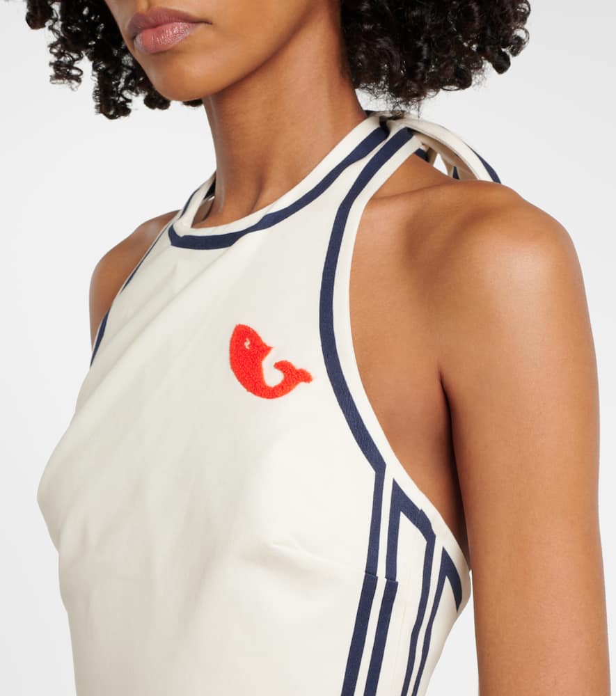 Alémais Marine printed cotton minidress