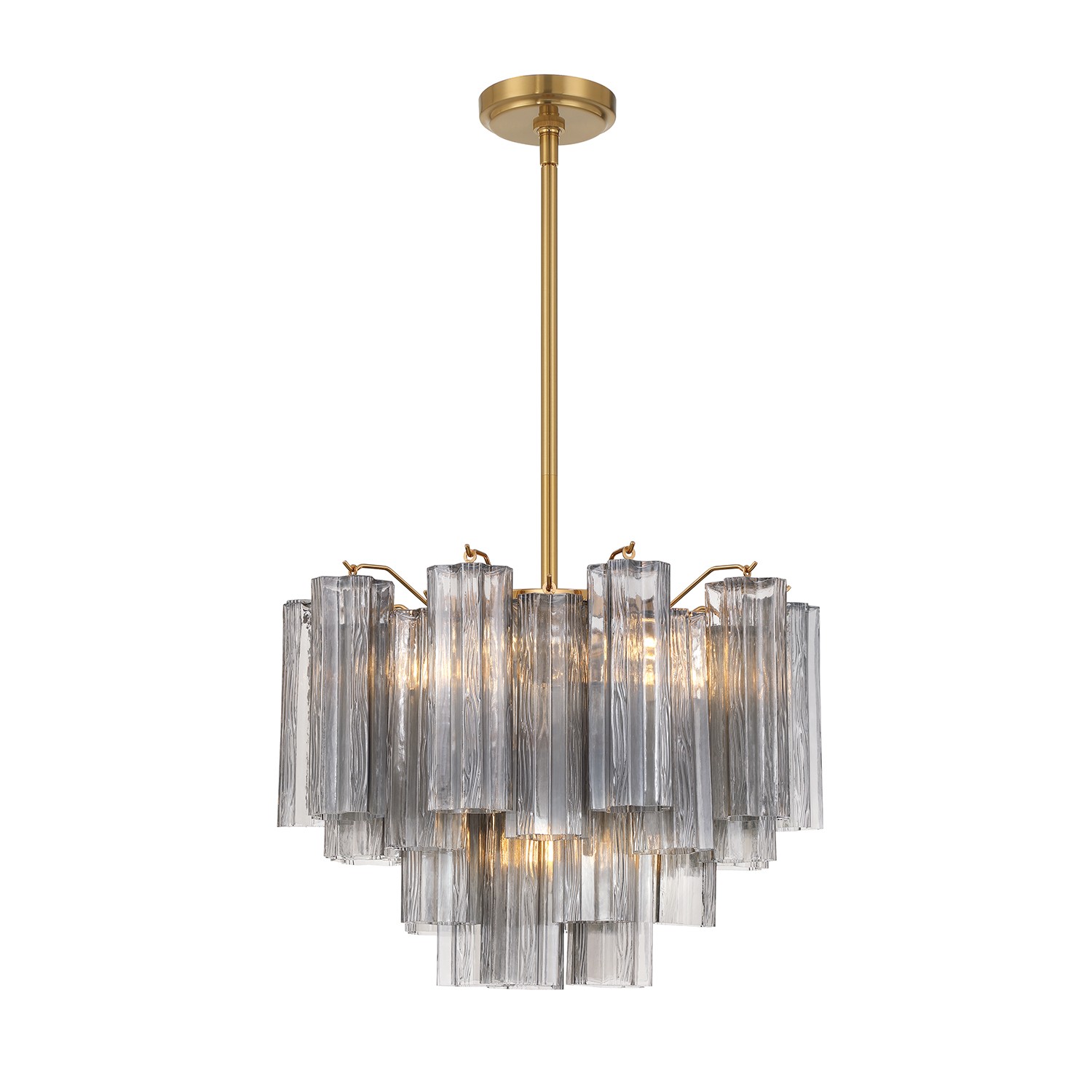 Aged Brass Chandelier from the Addis Collection