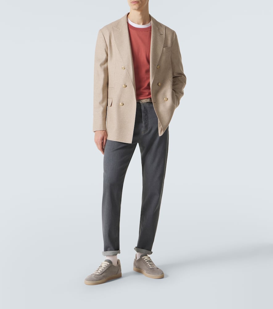 Logo straight jeans