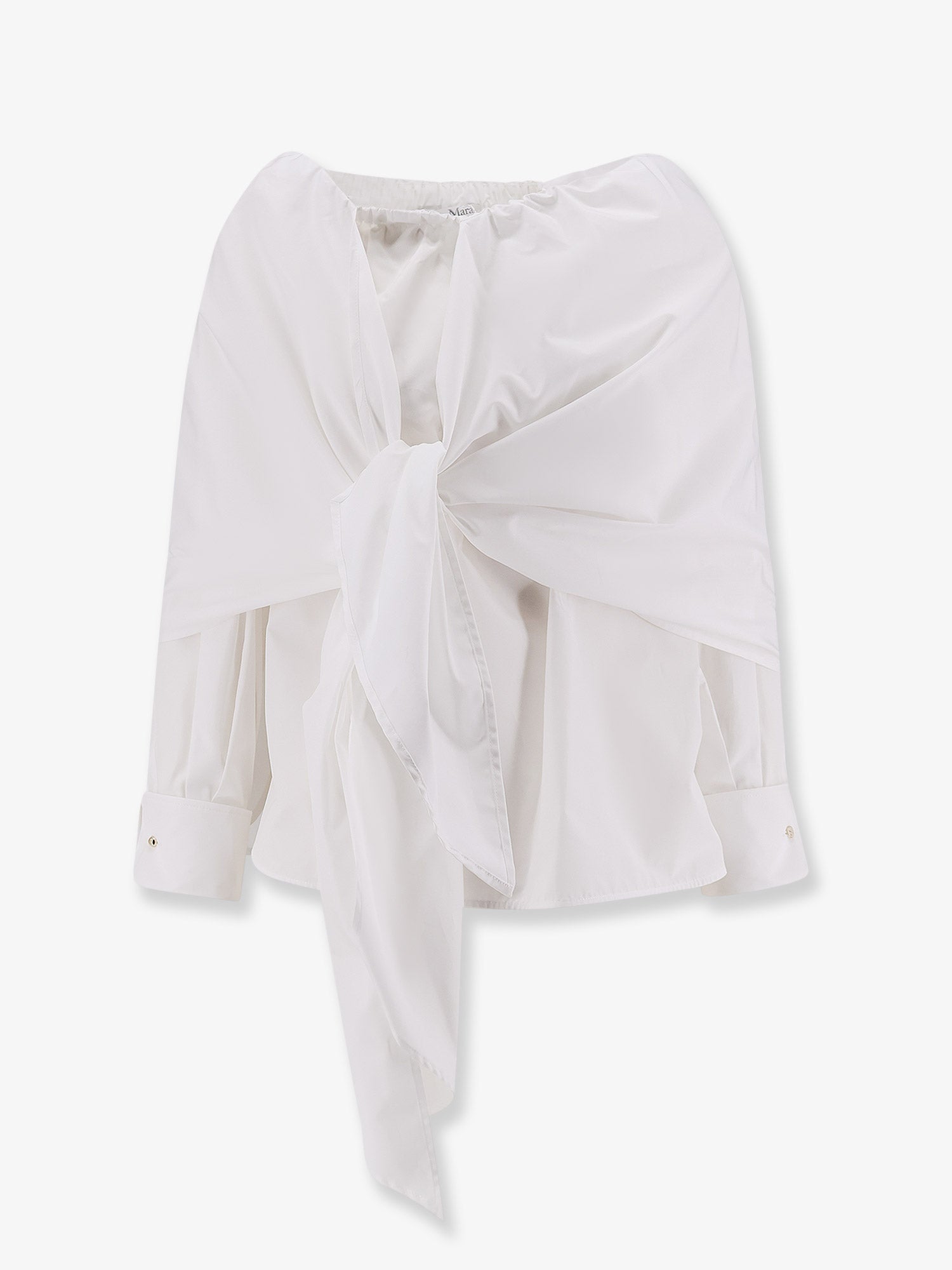 Knotted Cotton Shirt — White