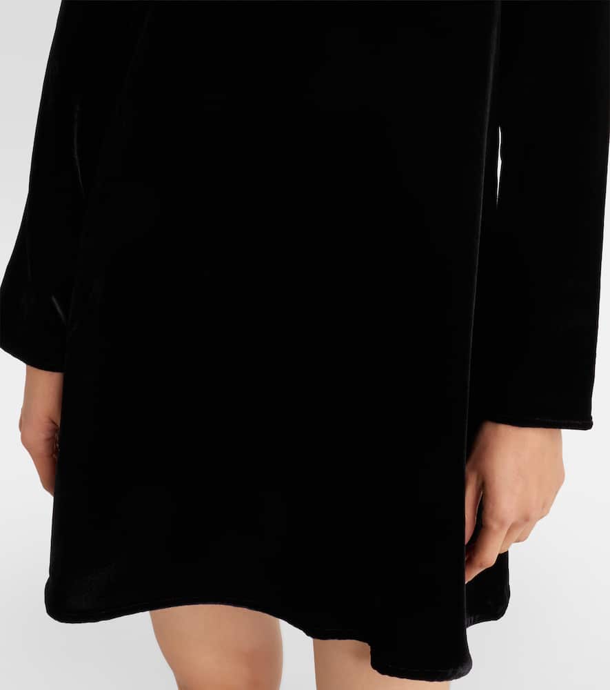 Larissa velvet minidress