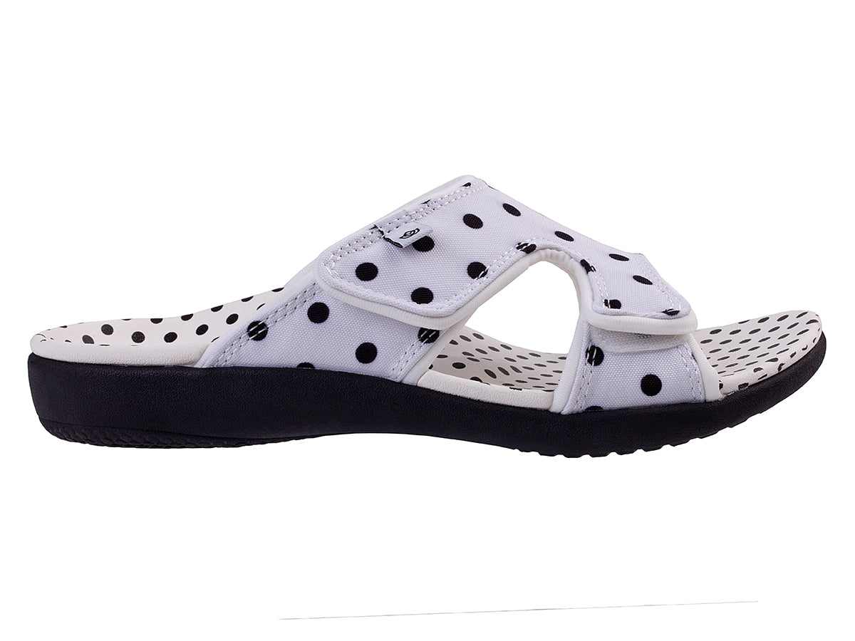 Kholo Polka Dot Orthotic Slide Sandals
