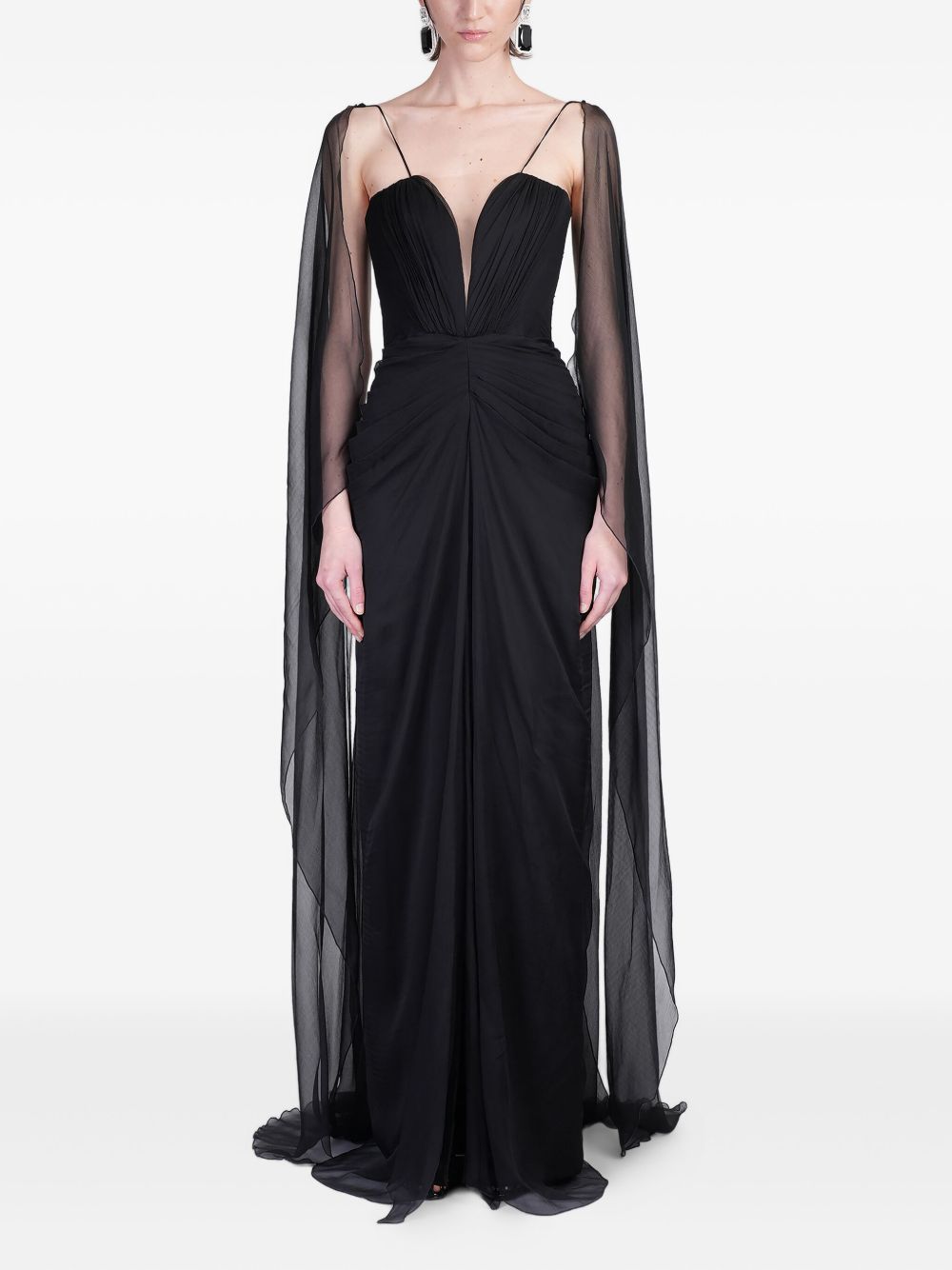 Dream Dress Woman In Black Silk