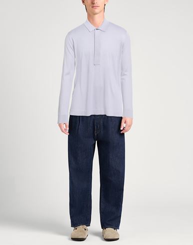 Man Sweater Lilac Size 40 Mulberry silk, Cashmere
