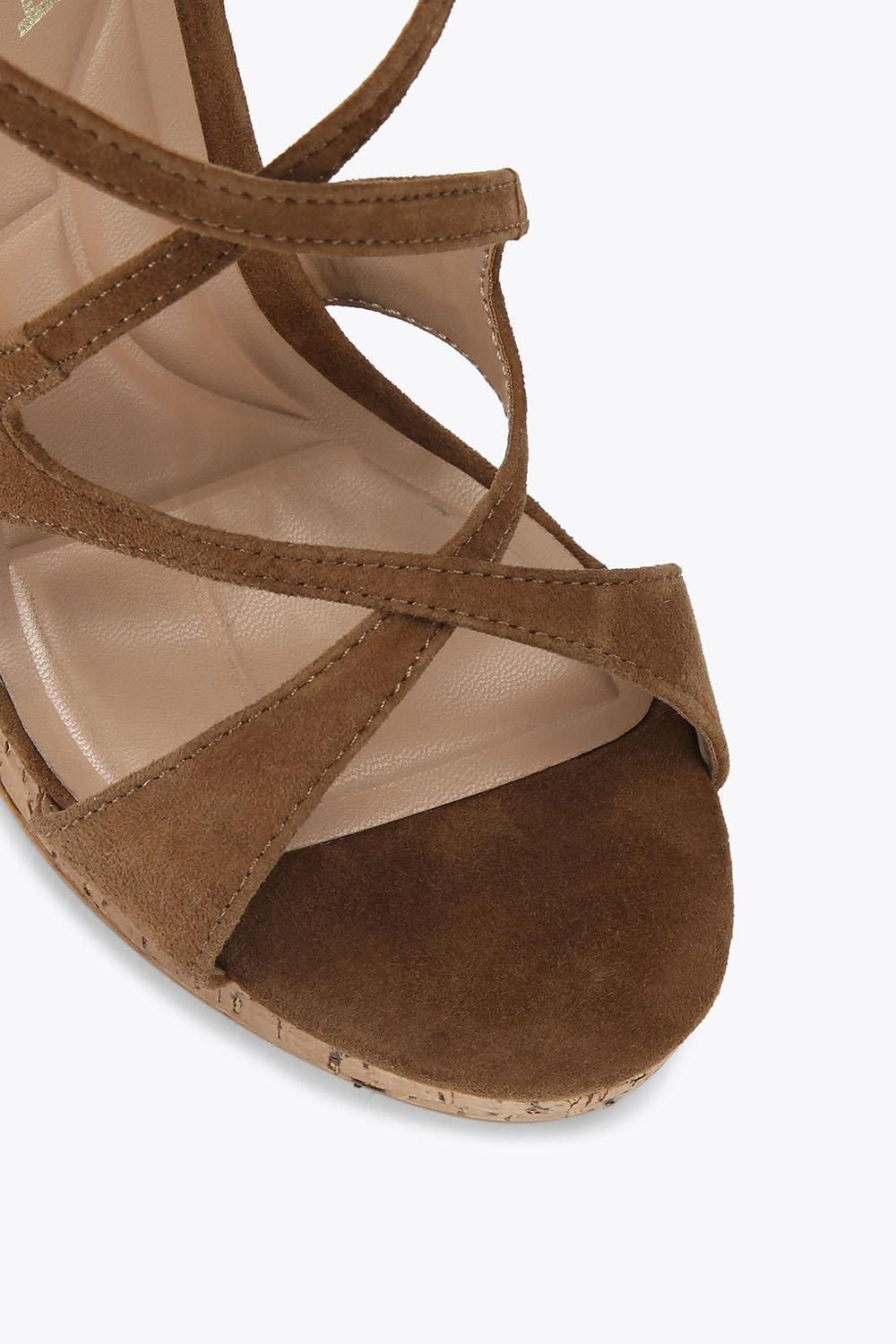 Carvela 'pavia Wedge' Suede Sandals In Brown