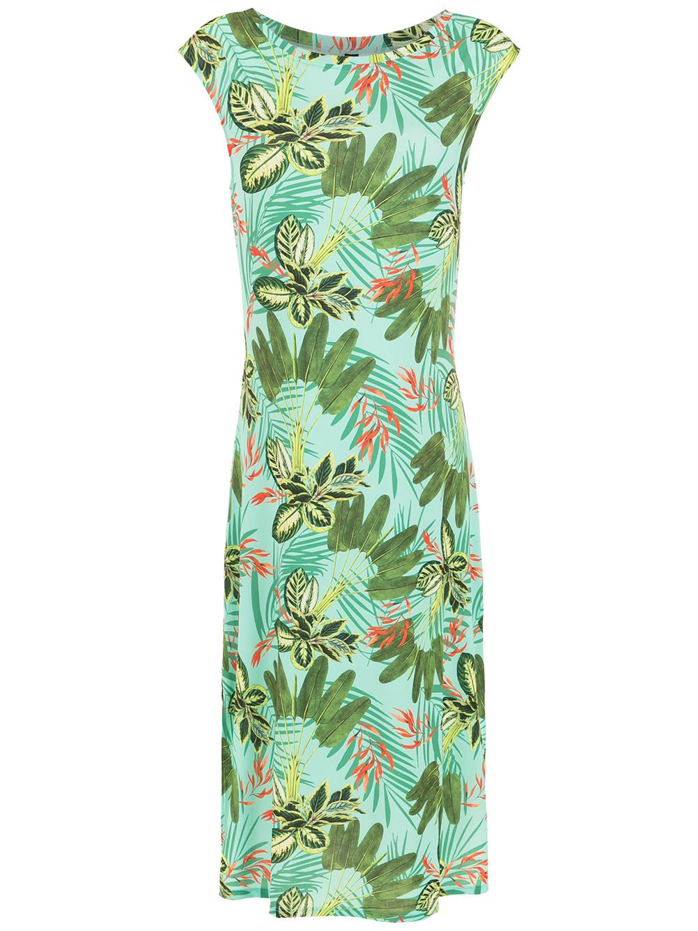 Zababa tropical print dress - Green