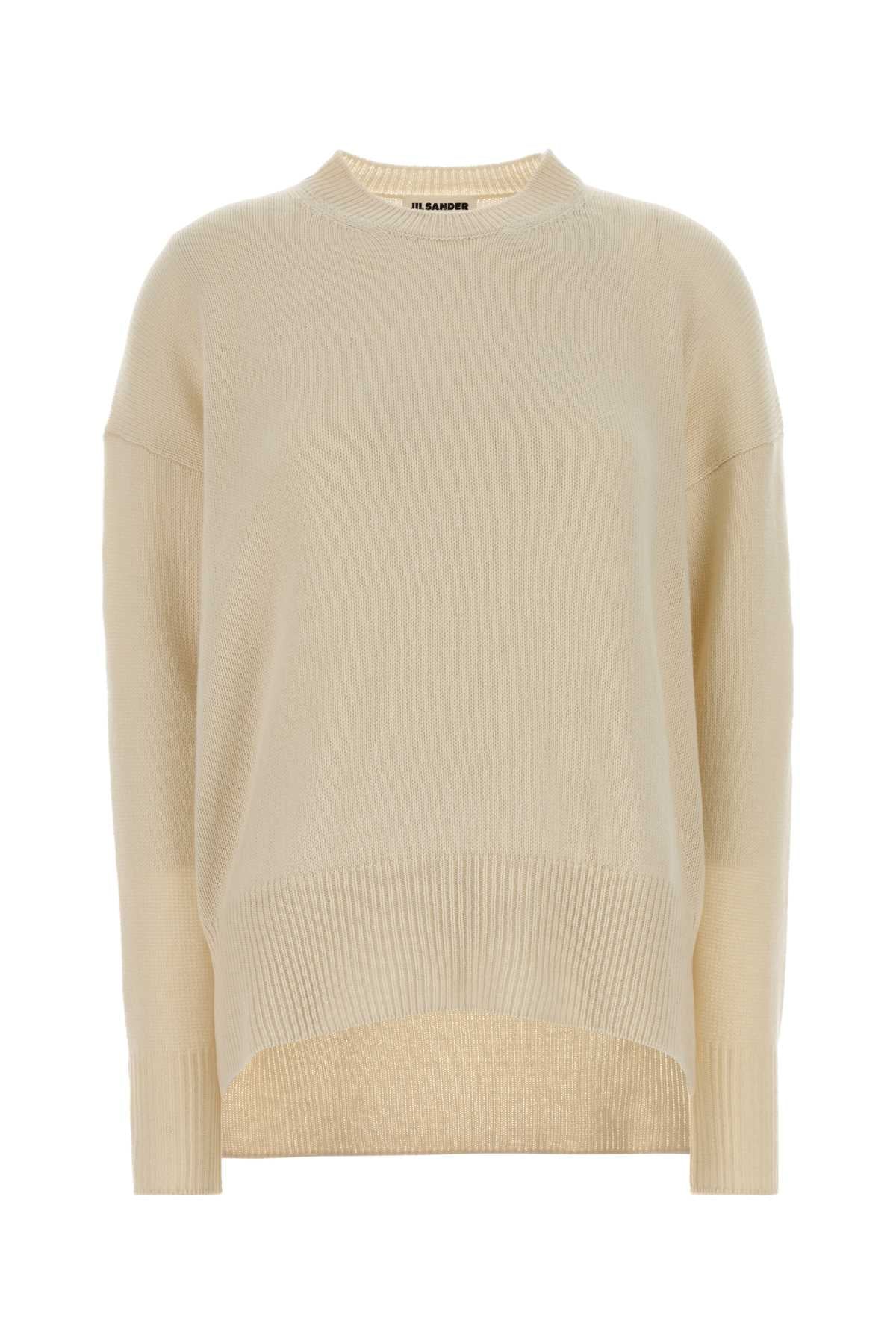 Cashmere Crewneck Sweater — Beige