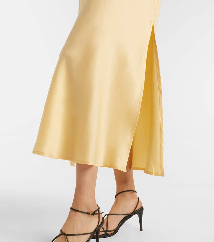 Salina silk charmeuse midi dress