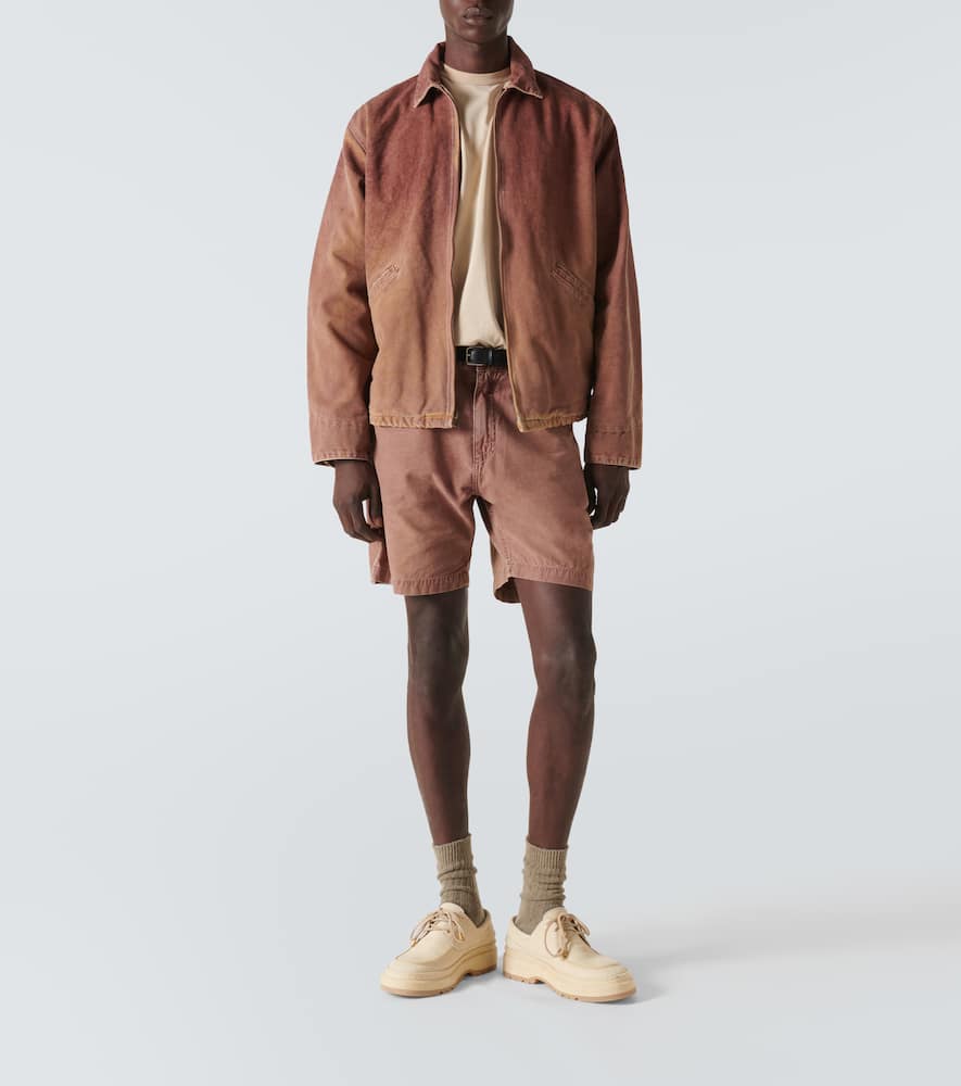 Cotton canvas shorts