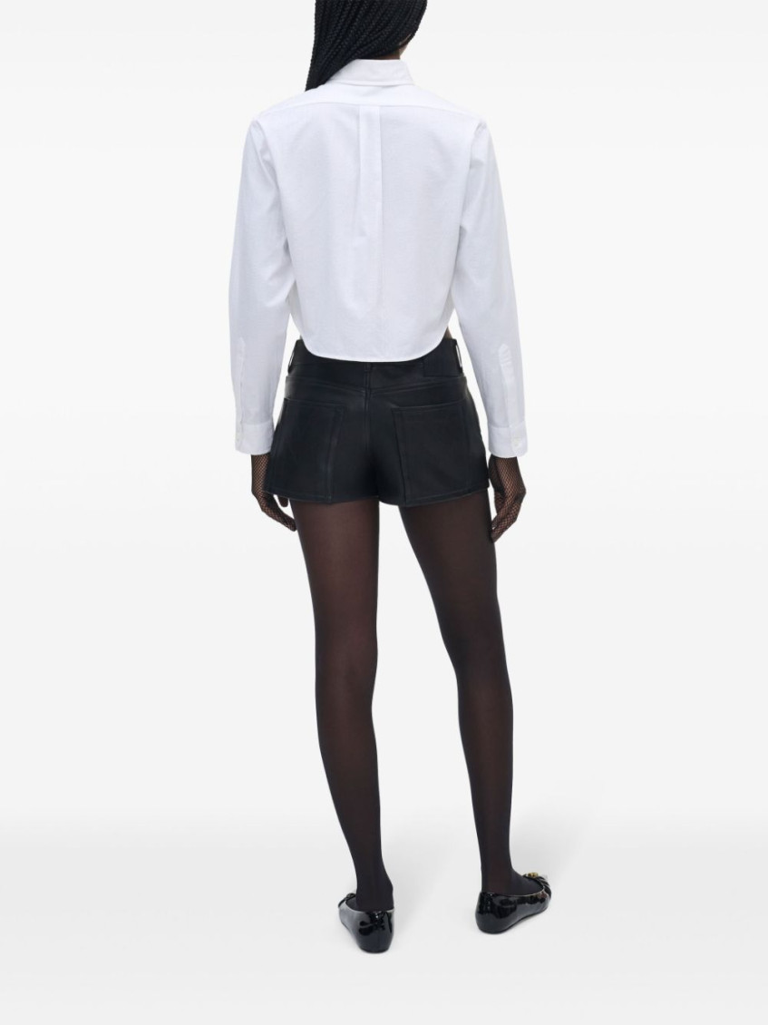 The Cropped Femme Shirt - White