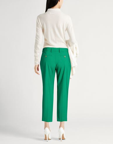 Woman Pants Green Size 4 Virgin Wool, Elastane