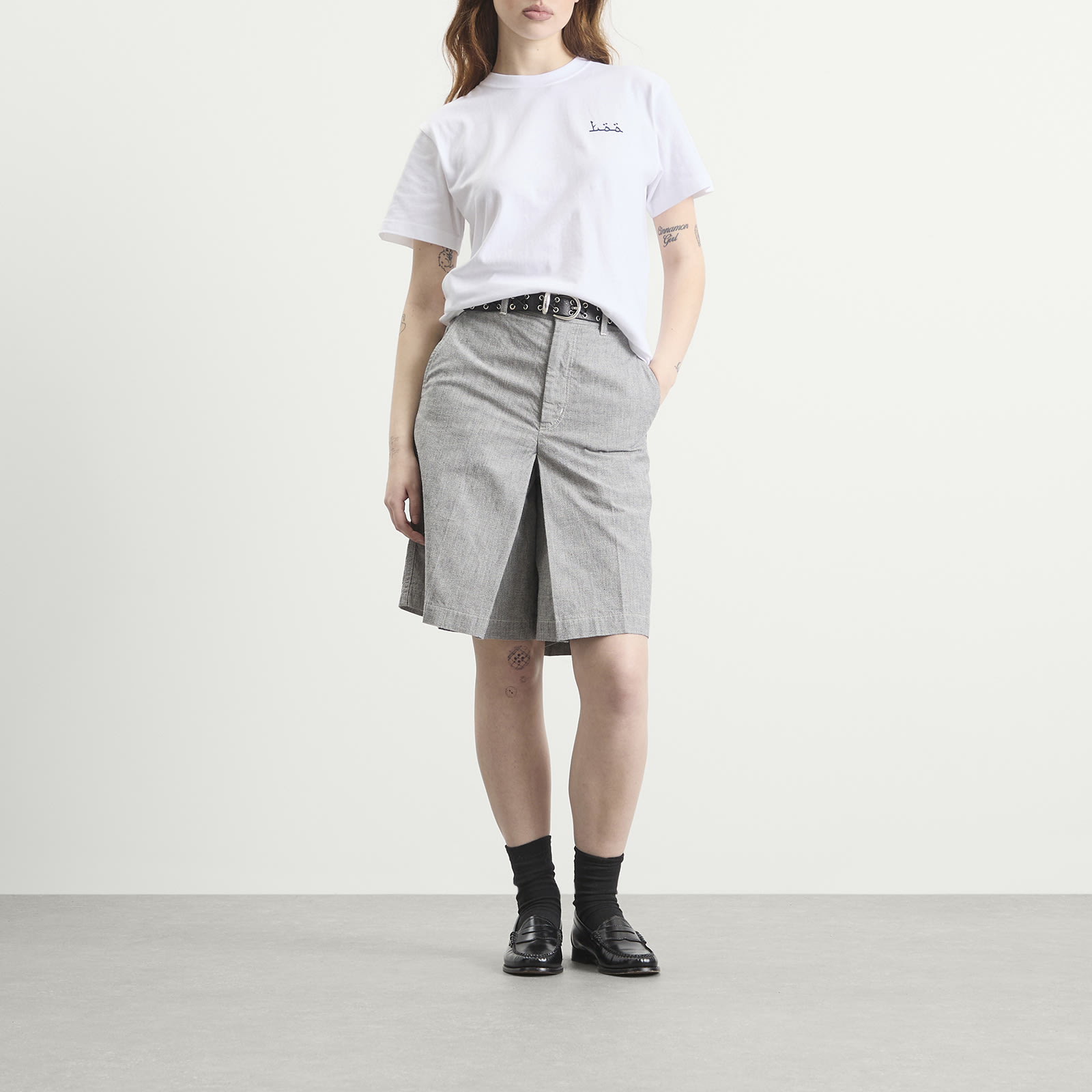 TOGA Denim Shorts Gray