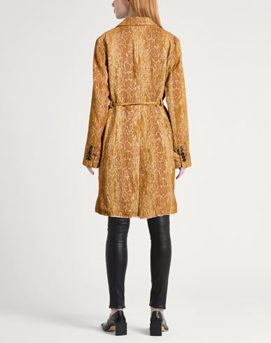 Woman Coat Mustard Size 2 Polycarbonate, Polyester, Wool, Polyamide