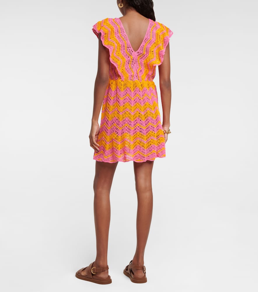 Melissa crocheted cotton minidress
