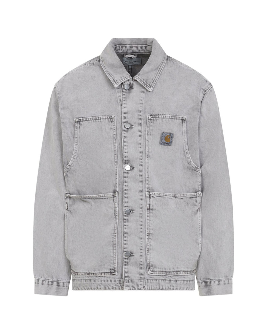 Grey Shirt Collar Jacket