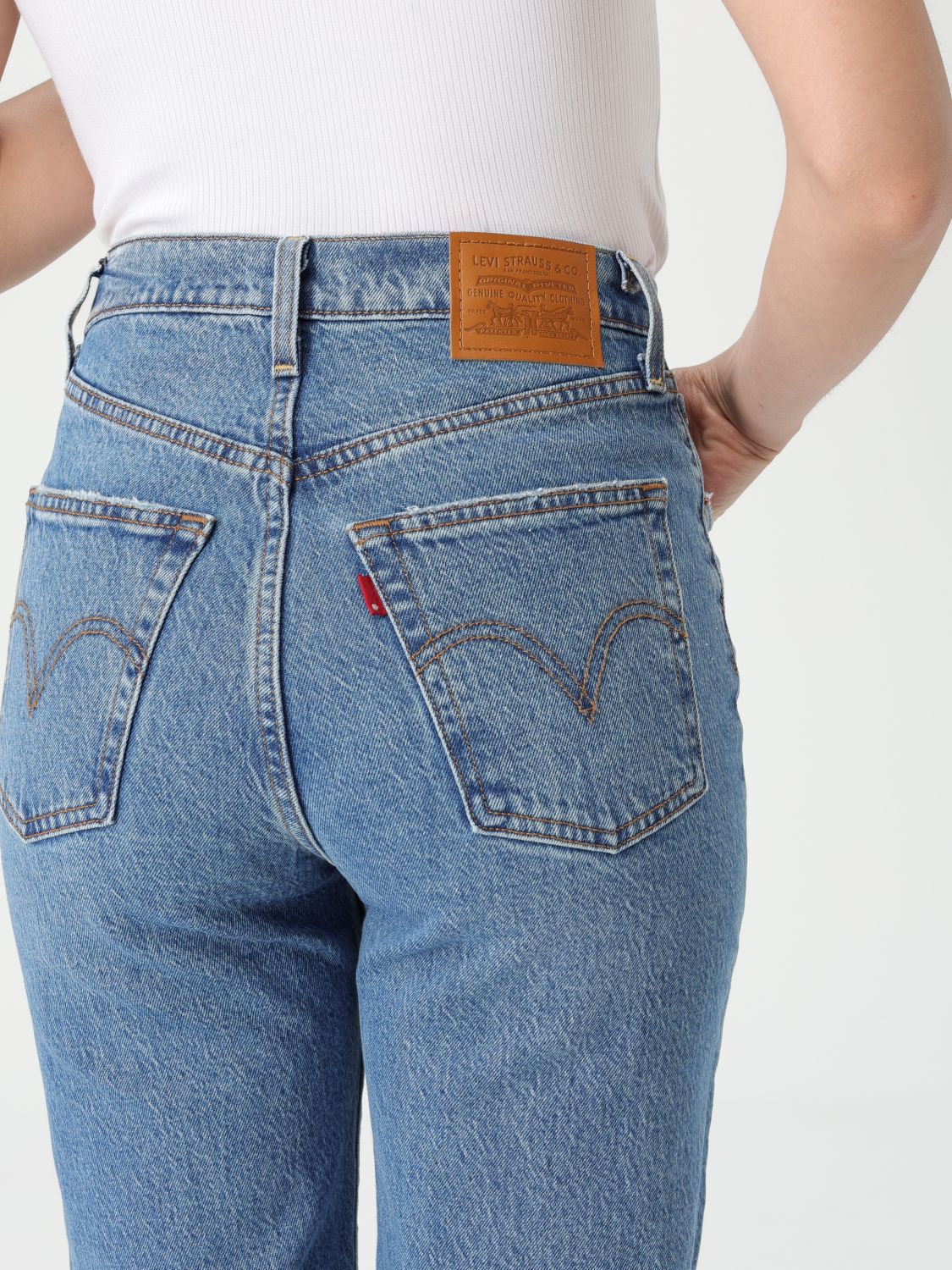 Pants LEVI'S Woman color Blue