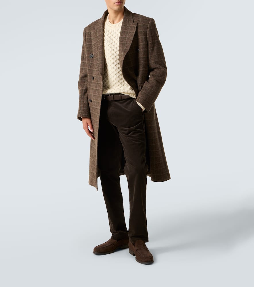 Corduroy cotton straight pants