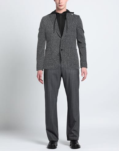 Man Jacket Grey Size 40 Cotton, Acrylic, Wool, Polyamide, Viscose