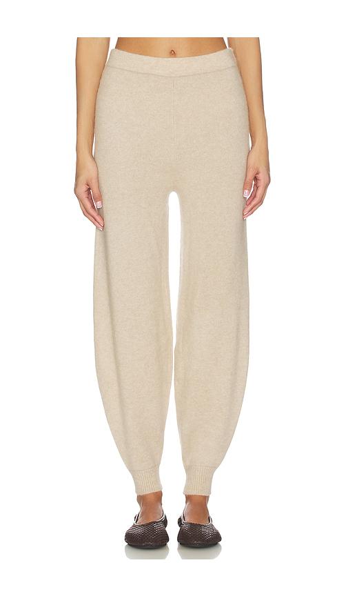 W. Cashmere Georgie Sweatpants in Tan. S. Also in XS