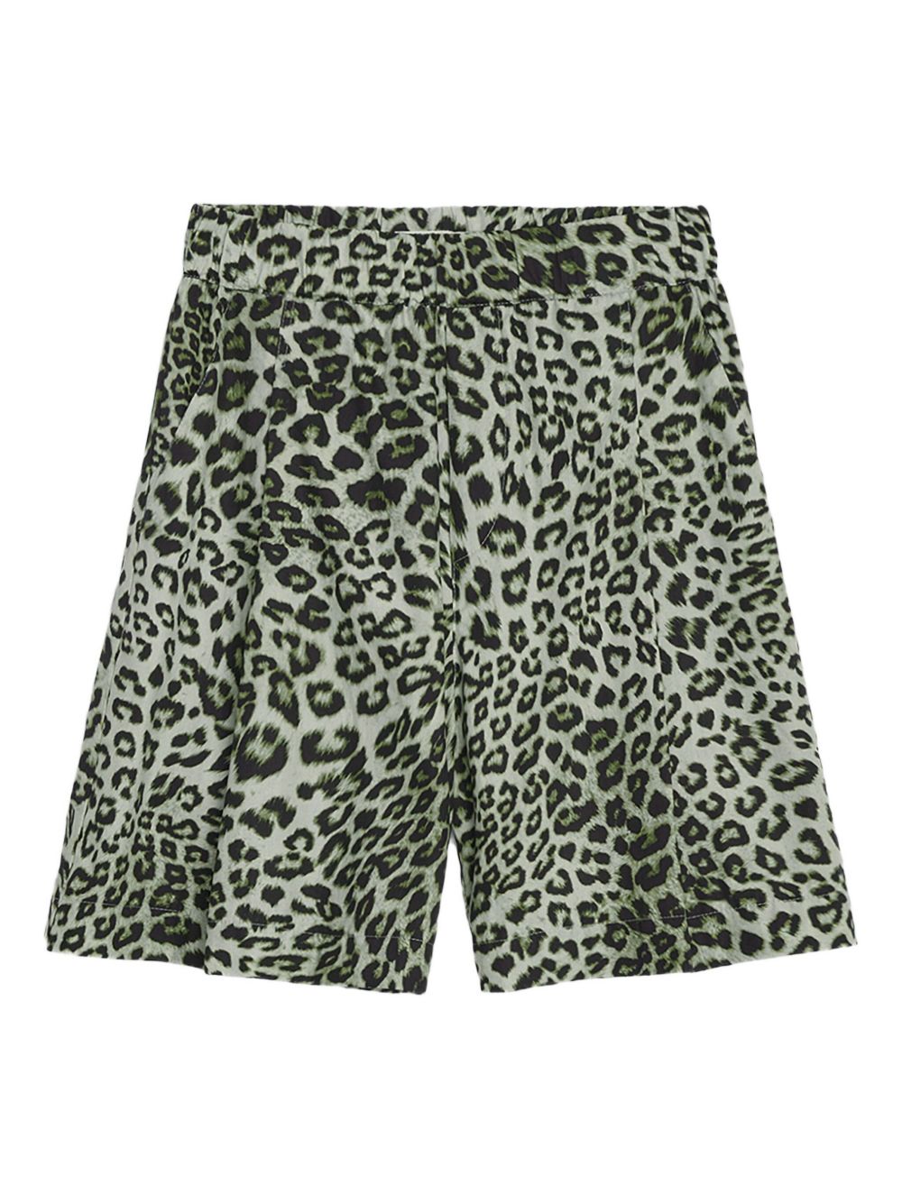Leopard-print shorts - Green