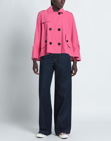 Woman Denim outerwear Fuchsia Size 6 Cotton