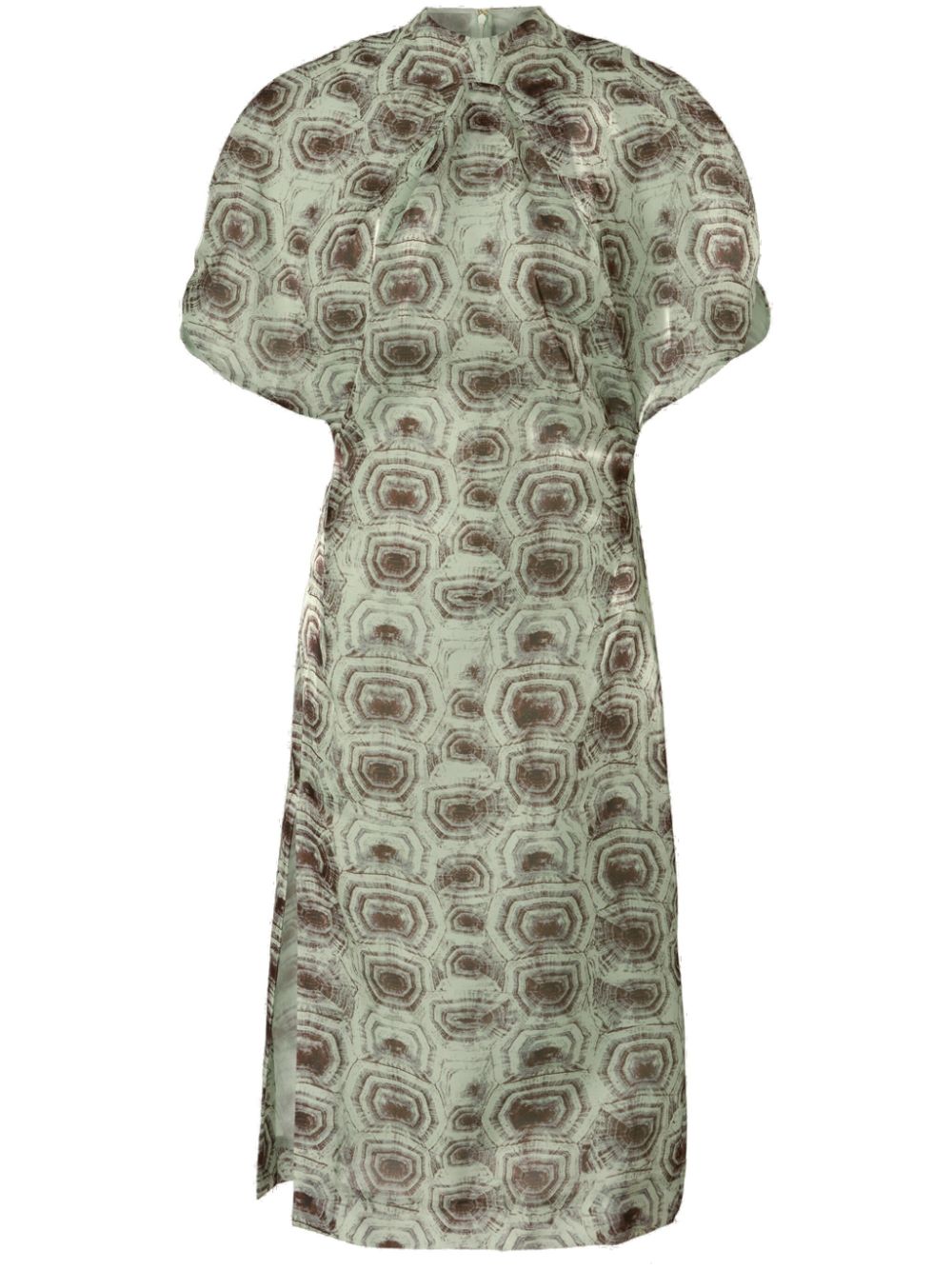 Printed midi dress - Green