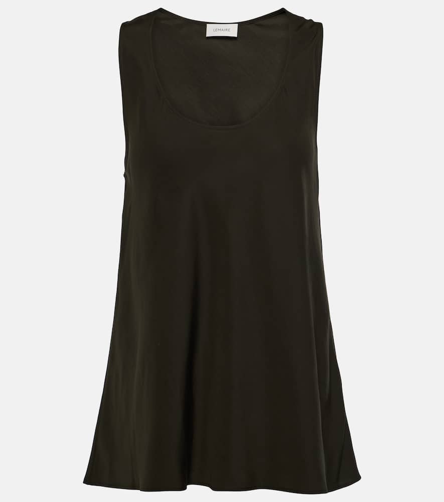 Scoop-neck tank top
