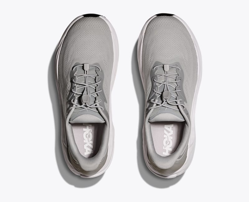 HOKA Women's Arahi SR Shoes in Stellar Grey/White