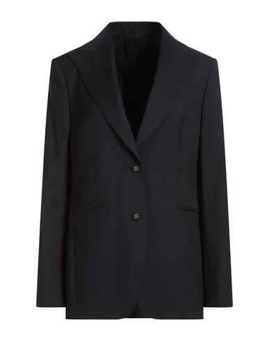 Officine Générale Woman Blazer Midnight blue Size 4 Virgin Wool