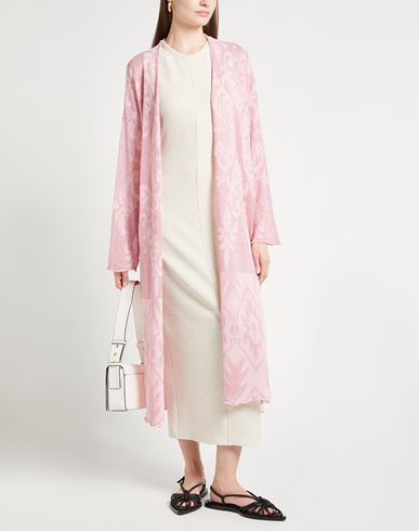 Akep Woman Cardigan Pink Size S Cotton, Polyamide, Viscose, Polyester, Metallic Polyester