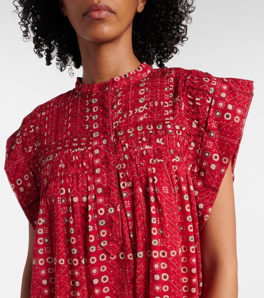 Leazali printed cotton minidress