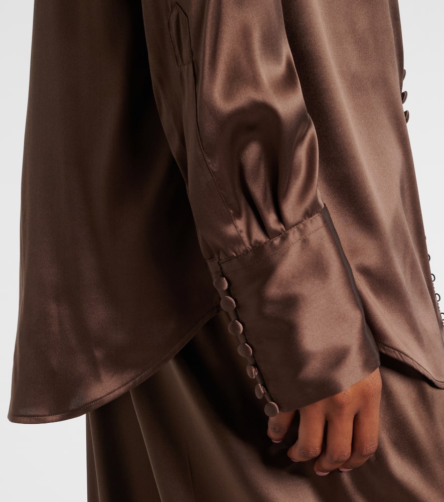 Silk-blend shirt