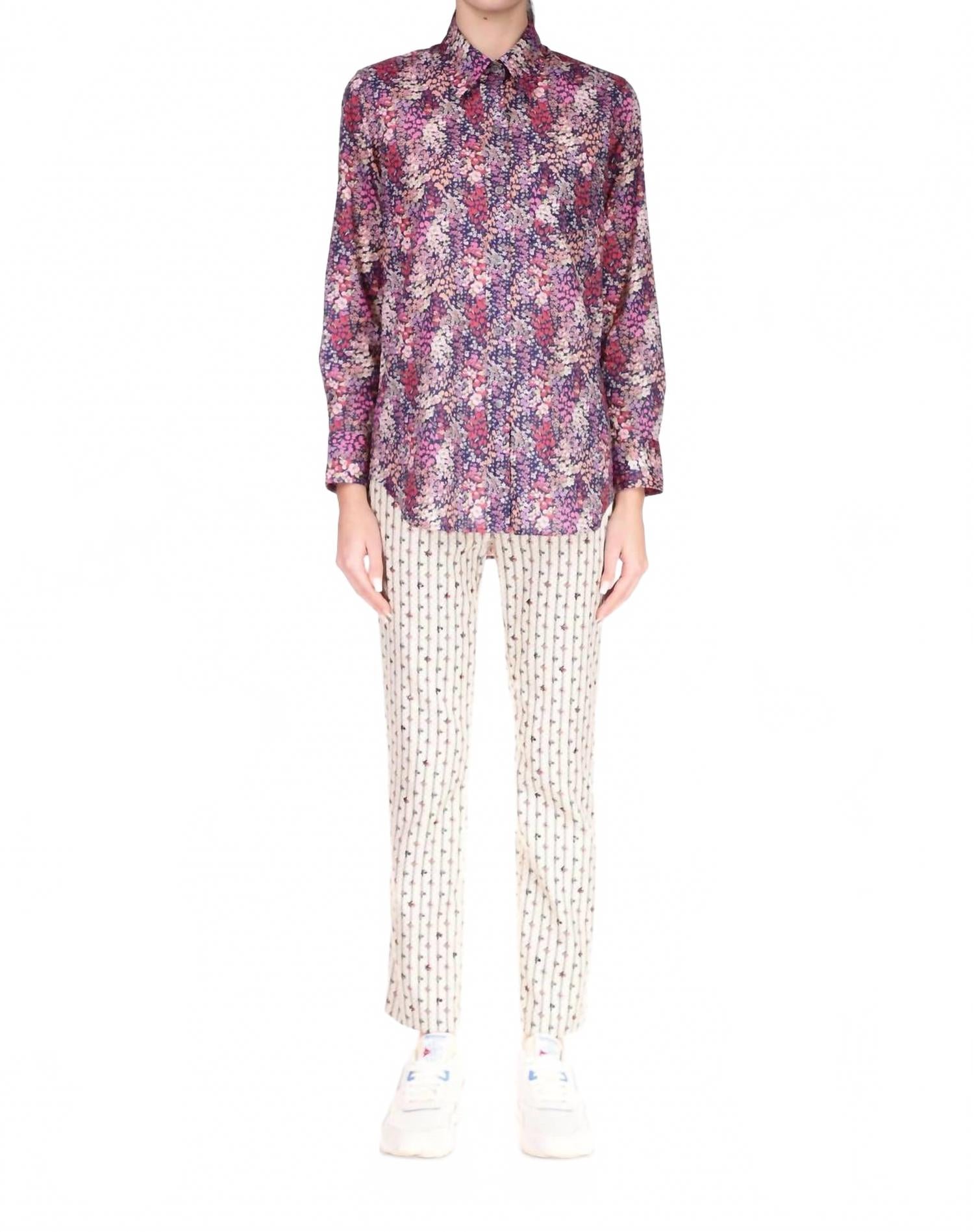 Gimmie Liberty New Classic Shirt In Dark Floral