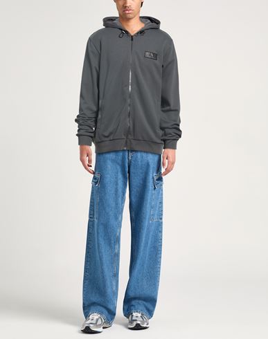 Man Sweatshirt Grey Size XXL Polyester, Cotton
