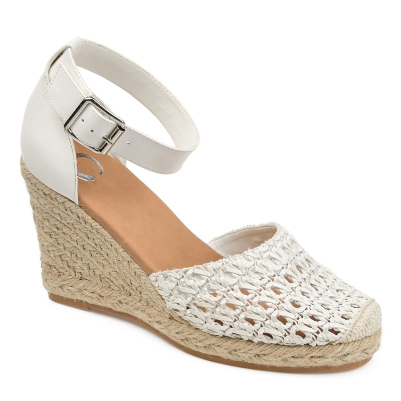 Women's Sierra Espadrille Wedge Sandals (White)
