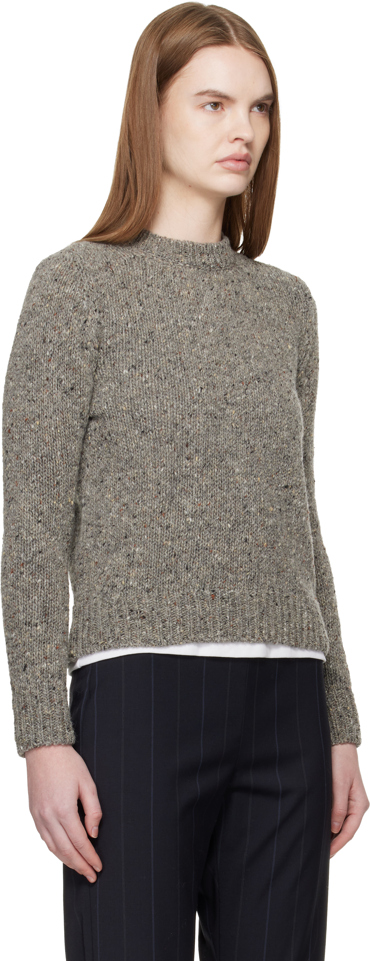 Gray Arden Donegal Sweater
