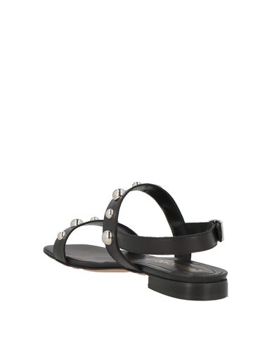 Woman Sandals Black Size 6 Leather