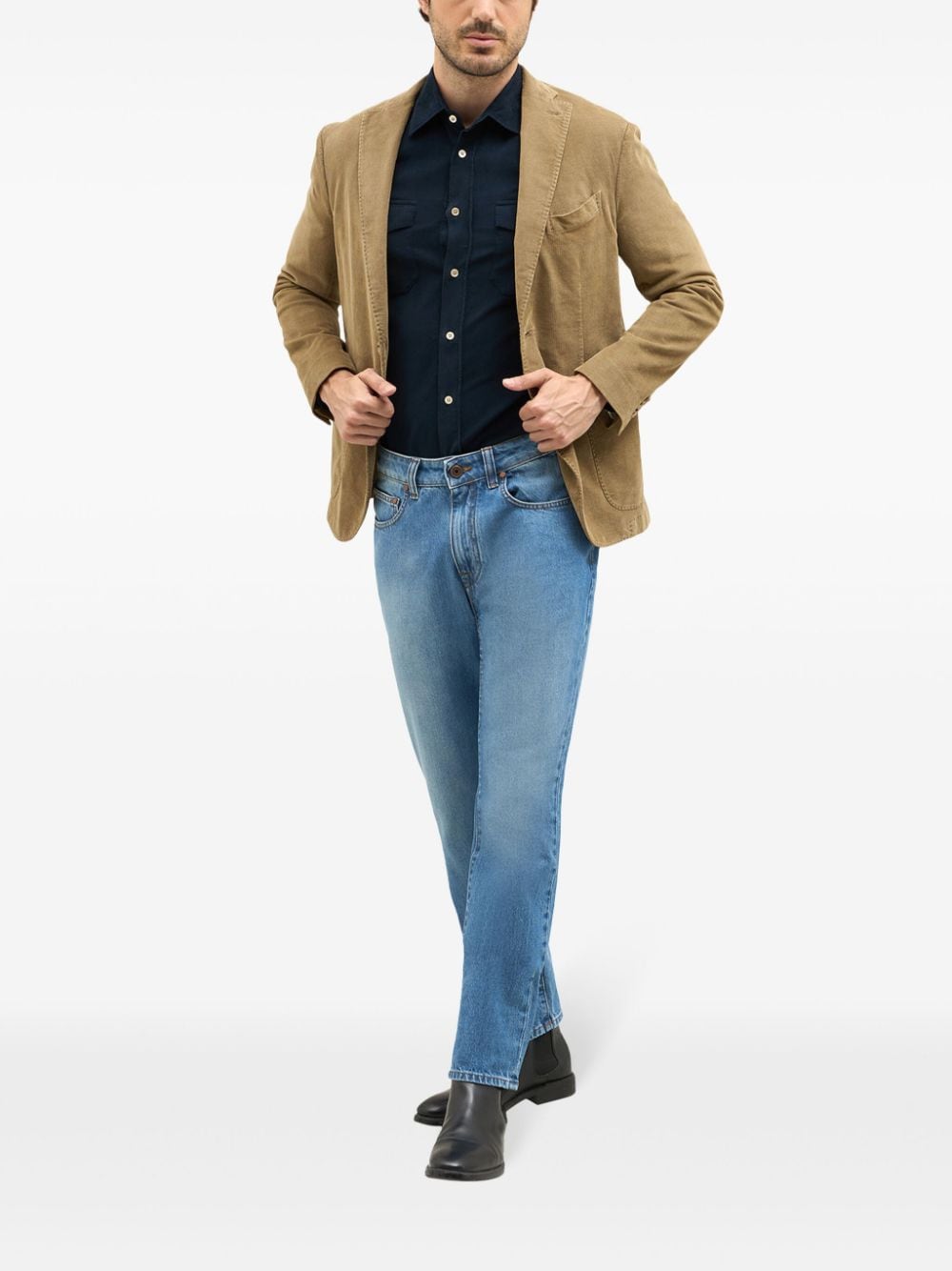 K-Jacket single-breasted blazer - Neutrals