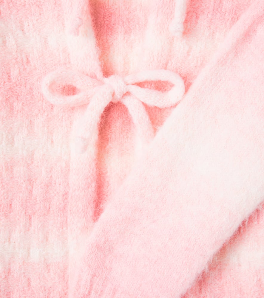 Catania bow-detail striped cardigan