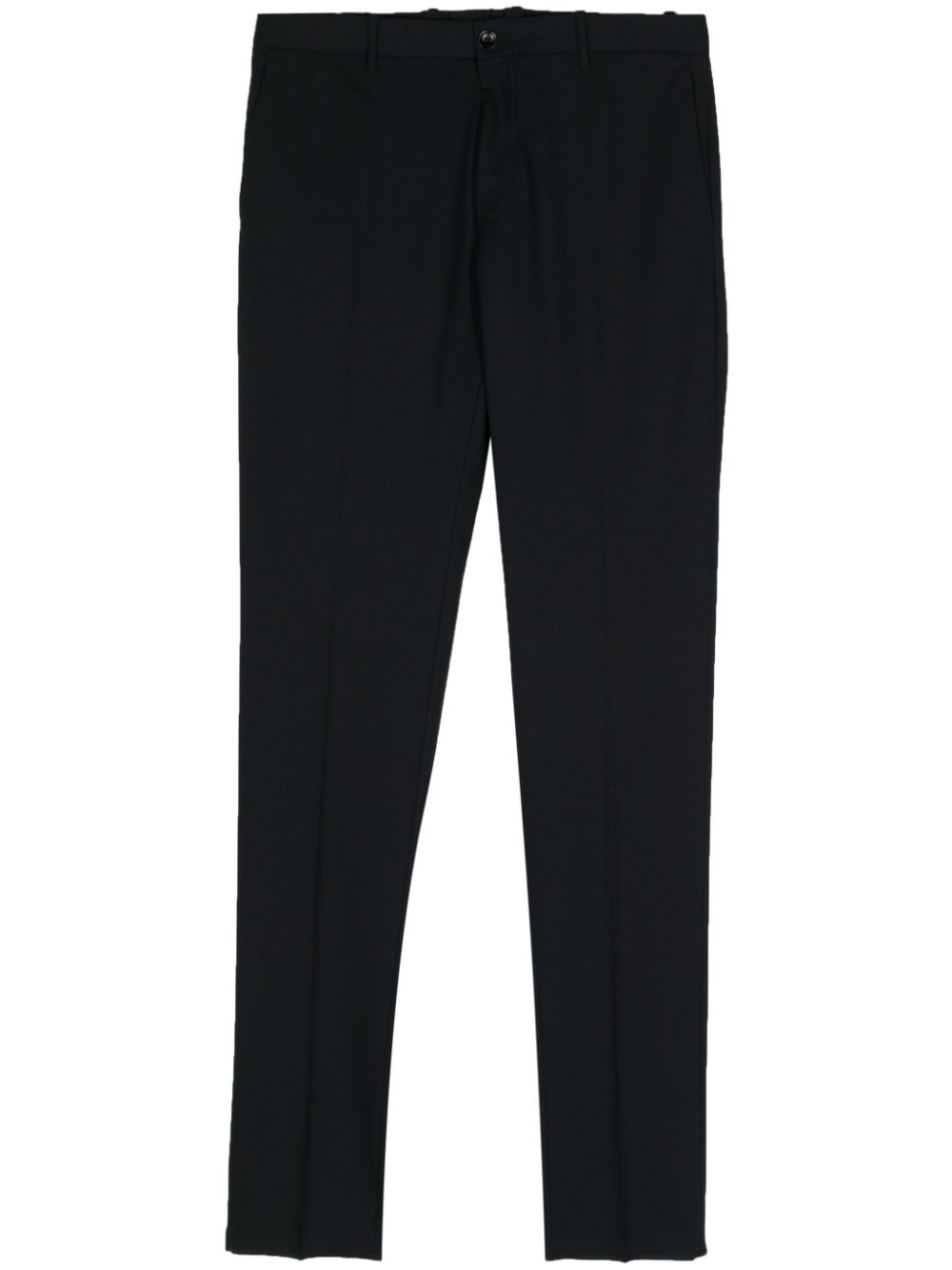 Mid-rise tailored trousers - Blue