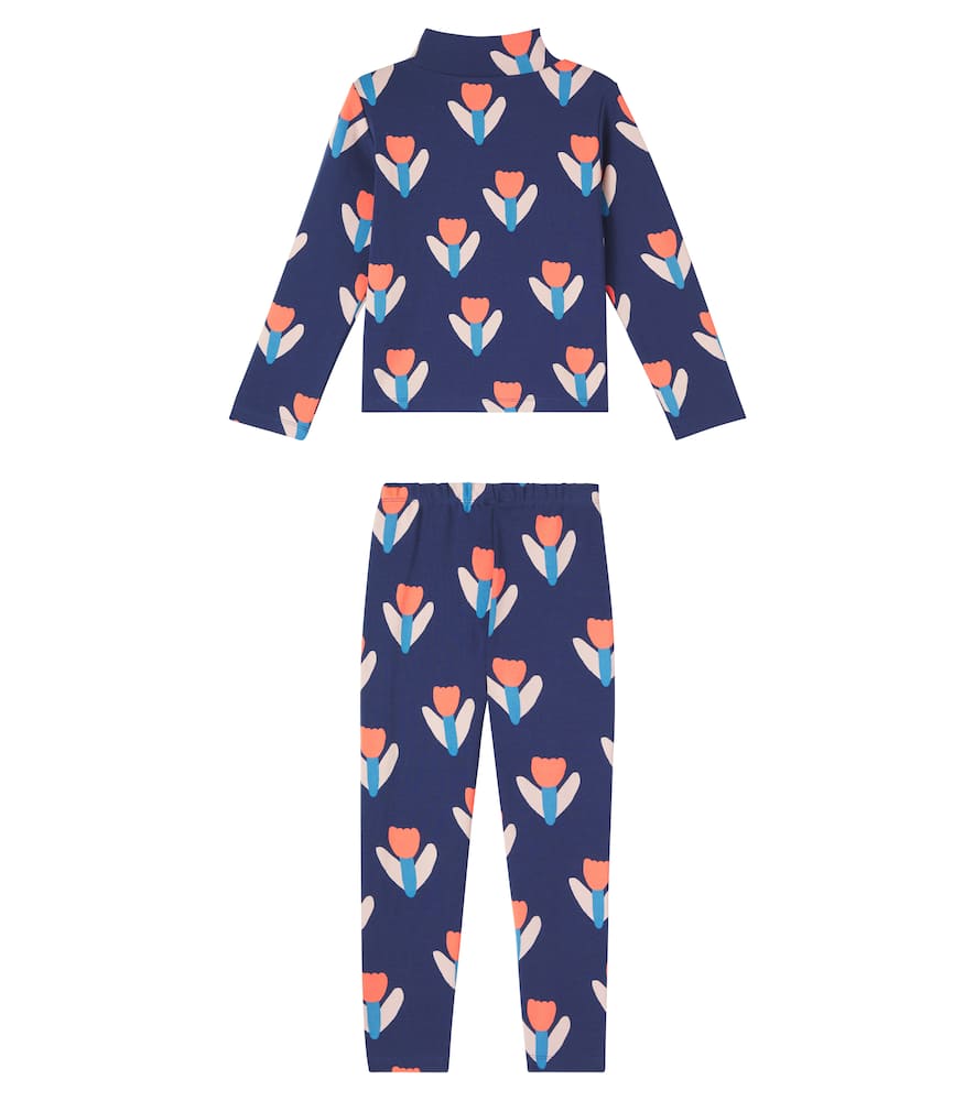 Tulip printed sweatshirt and pants