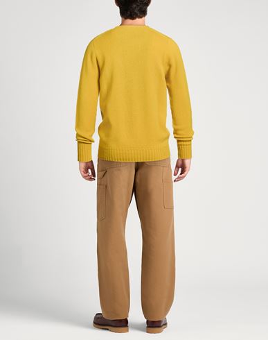 Man Sweater Mustard Size 44 Lambswool