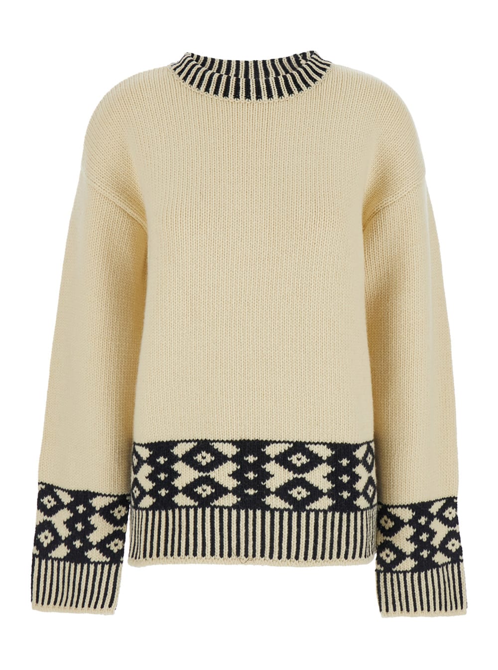 Jacquard Knit Sweater