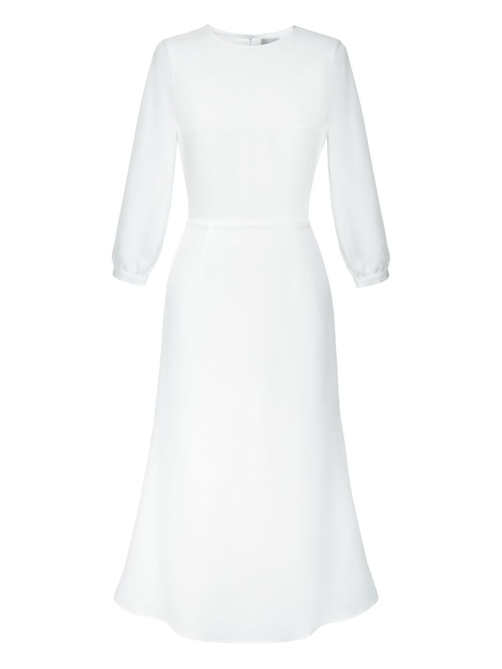 POST MERIDIEM fitted midi dress - White