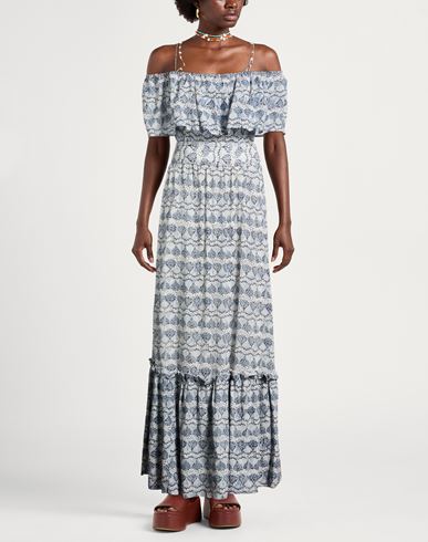Woman Maxi dress Light blue Size 8 Cotton, Viscose